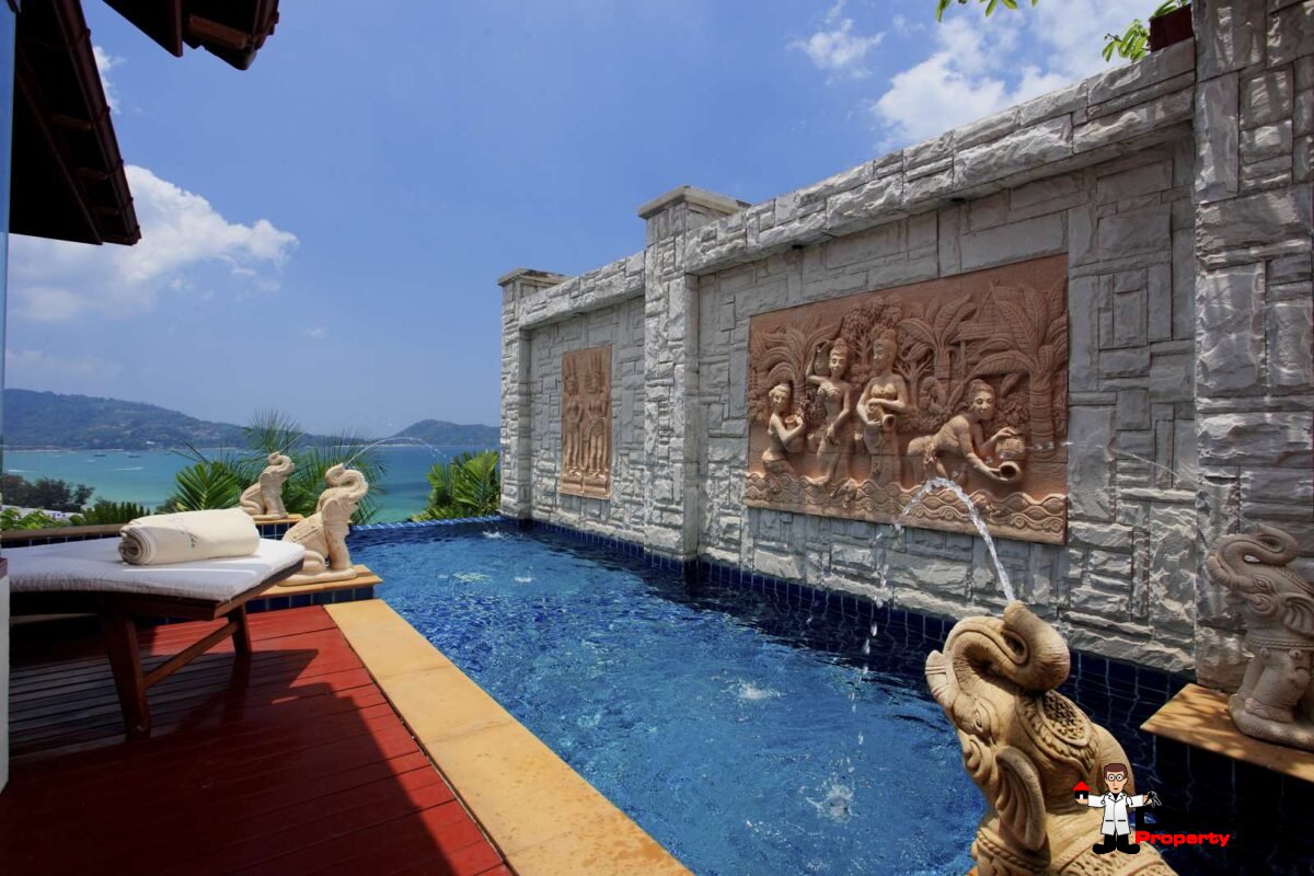 Magnificent 3 Bedroom Sea View Villa - L´Orchidee Residences - Patong Beach - Phuket West - for sale